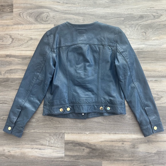VINTAGE Ralph Lauren | Cropped Lamb Leather Jacket - Picture 5 of 5